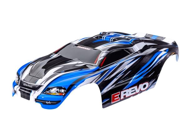 Carrosserie bleu E-REVO 1/16 - 7115-BLUE - Breizh Modélisme.