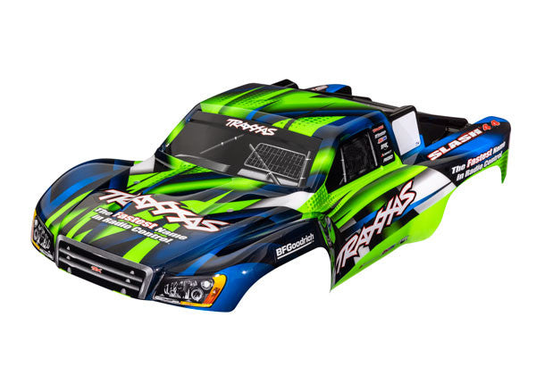 Carrosserie peinte pour Slash 4X4 / 2WD - Traxxas 6928G - Breizh Modélisme.