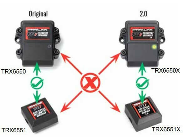 Combo module d'extension de télémétrie 2.0 et module GPS 2.0 Traxxas 6553X - Breizh Modélisme.