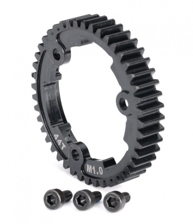 Couronne acier droit en acier à 44 dents (usiné, trempé) large (1,0 M) - Traxxas 6438 - Breizh Modélisme.