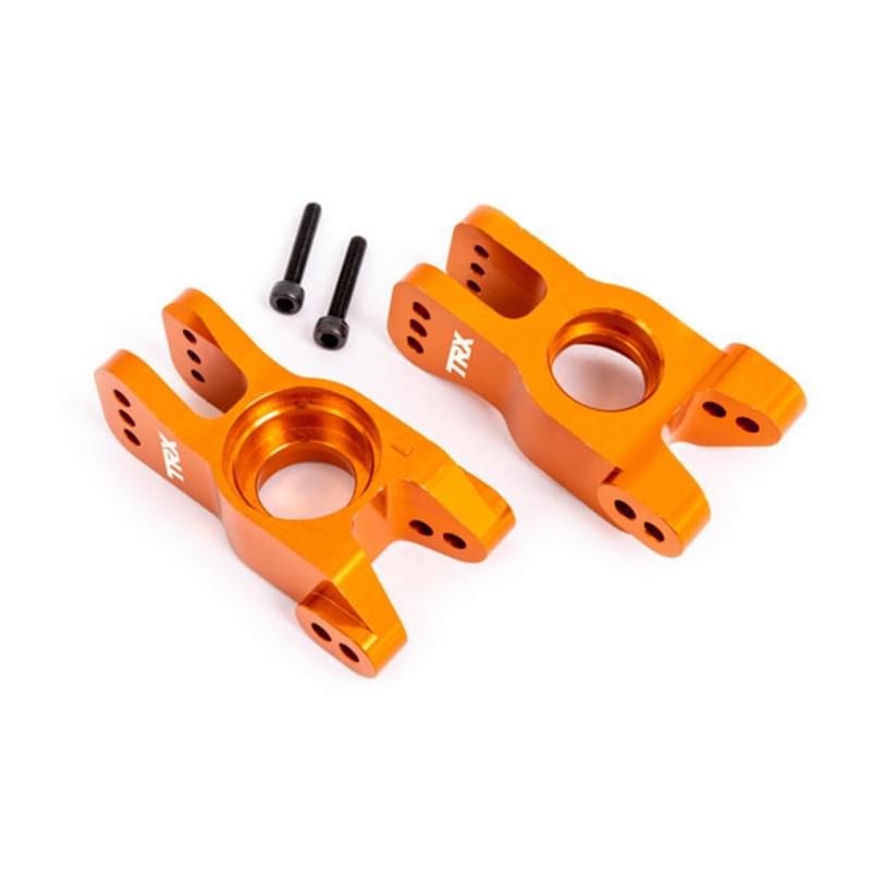Fusée arrière G/D (x2) Alu anodisé orange - Traxxas 9552T - Breizh Modélisme.