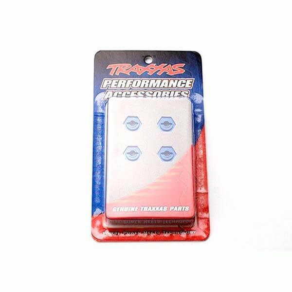 Hexagones de roues (4) Alu bleu - Traxxas 7154X - Breizh Modélisme.