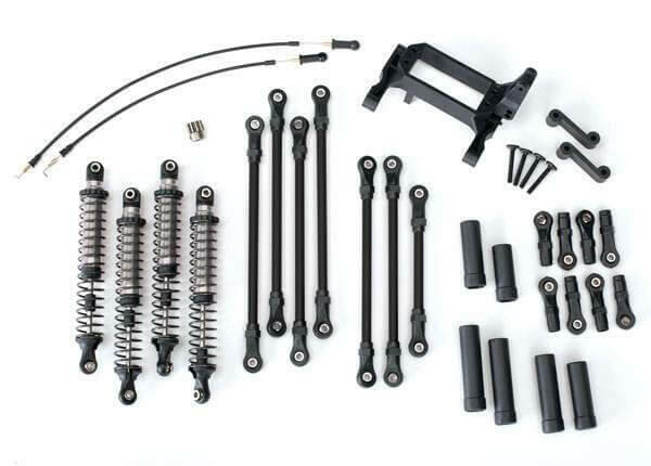 Kit Bras/Biellettes Long TRX-4 complet GRIS - Traxxas 8140 - Breizh Modélisme.