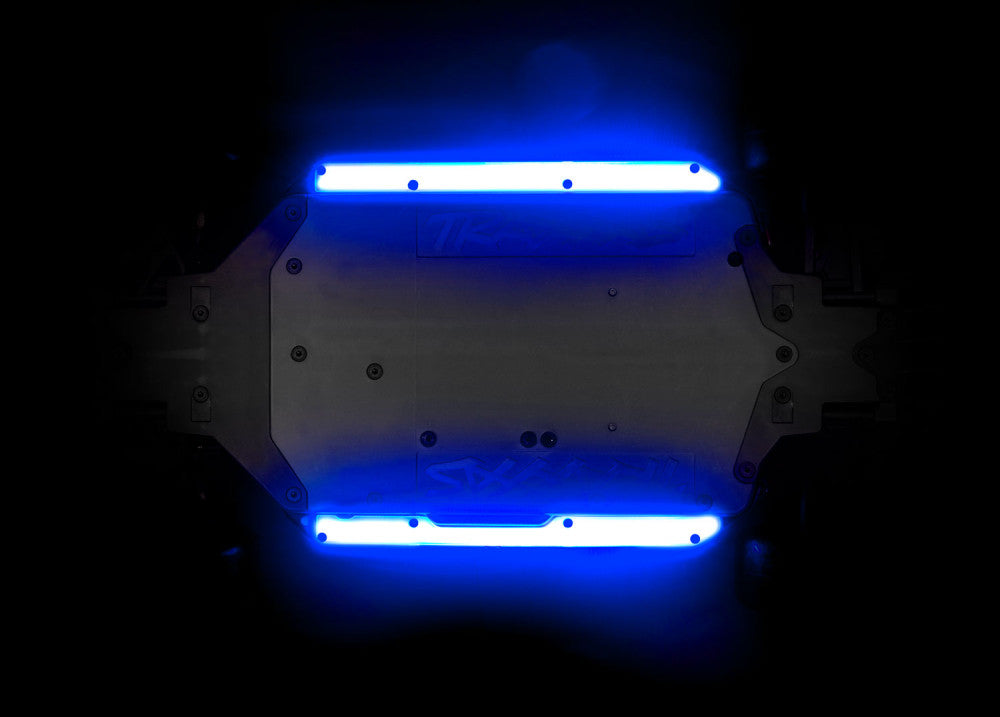 Kit d'éclairage LED pour bas de caisse bleu 4-Tec - Traxxas 10590-BLUE - Breizh Modélisme.