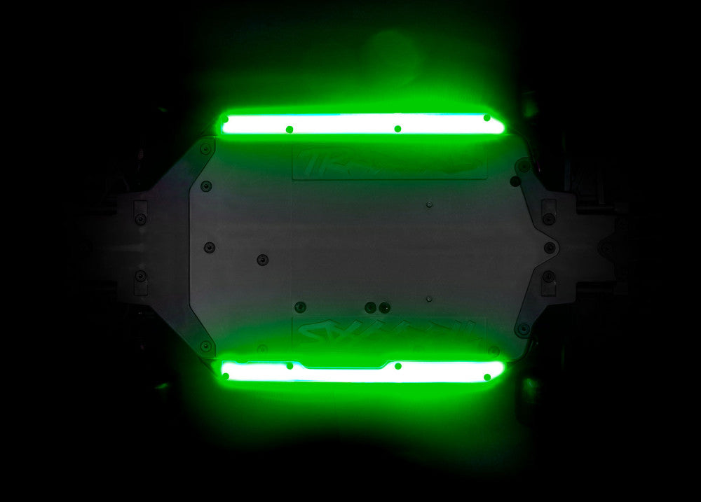 Kit d'éclairage LED pour bas de caisse vert 4-Tec - Traxxas 10590-GRN - Breizh Modélisme.