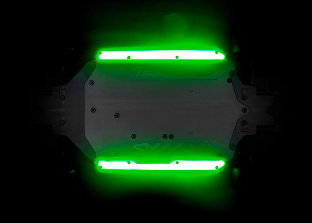 Kit d'éclairage LED pour bas de caisse vert 4-Tec - Traxxas 10590-GRN - Breizh Modélisme.