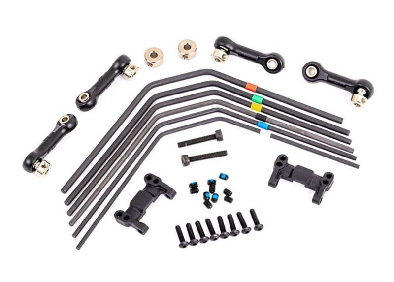 Kit de barres anti-roulis avant et arriere Traxxas sledge 9595 - Breizh Modélisme.
