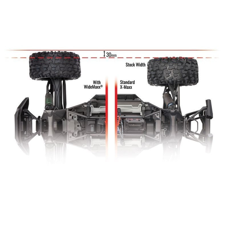 Kit de suspension Large Orange XMaxx Wide Maxx - Traxxas 7895T - Breizh Modélisme.