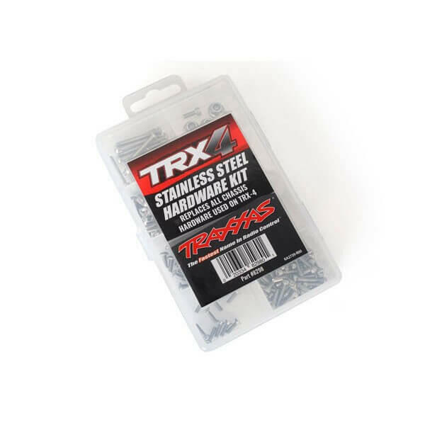 Kit de visserie complet acier inoxydable TRX-4 - Traxxas 8298 - Breizh Modélisme.