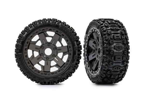 Pneus et roues Sledgehammer/ Gray 3.0 Jato 4x4 - Traxxas 9073 - Breizh Modélisme.