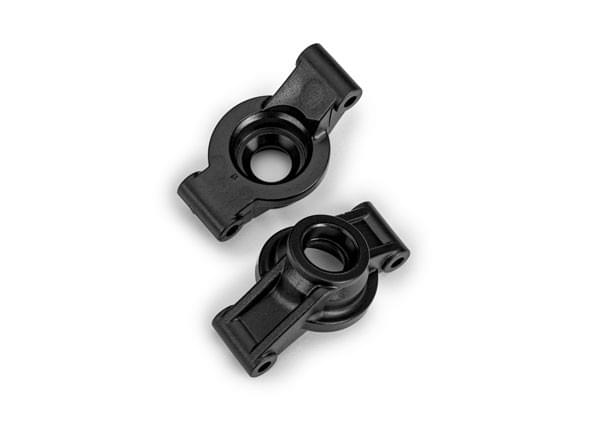 Porte-fusées d'essieu noirs (paire) Mini Maxx - Traxxas 10752-BLK - Breizh Modélisme.