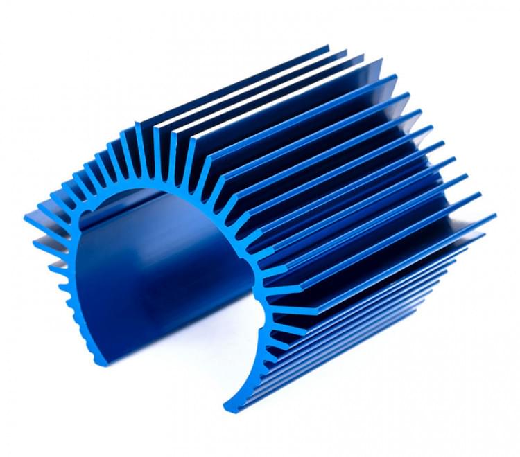 Radiateur moteur low profil velineon 1200XL Alu anodisé Bleu Traxxas 3362 - Breizh Modélisme.