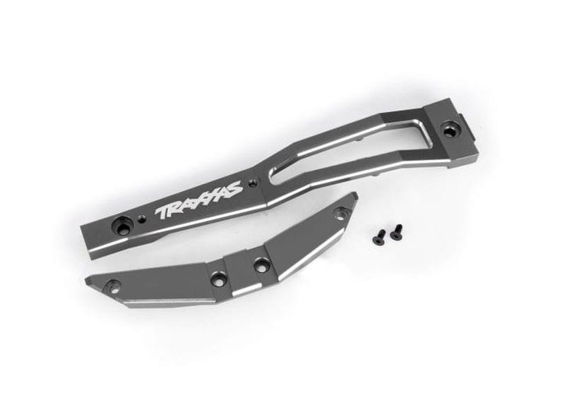 Renfort de chassis alu gris Maxx Slash Traxxas - 10221 - Breizh Modélisme.