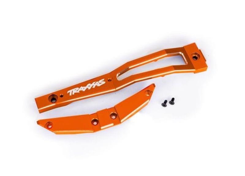 Renfort de chassis alu orange Maxx Slash Traxxas - 1022 - Breizh Modélisme.