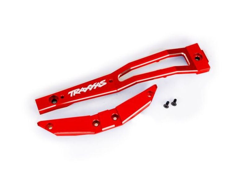 Renfort de chassis alu rouge Maxx Slash - 10221 - Breizh Modélisme.