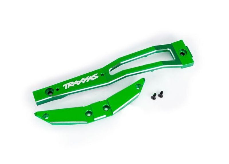Renfort de chassis alu vert Maxx Slash Traxxas - 10221 - Breizh Modélisme.