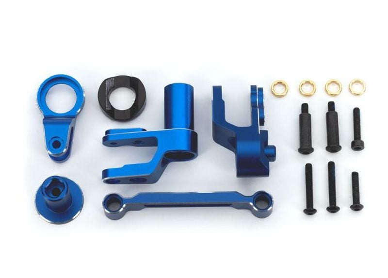 Renvoi de sauve-servo + sauve-servo anodises bleu – maxx slash 10246 - Breizh Modélisme.