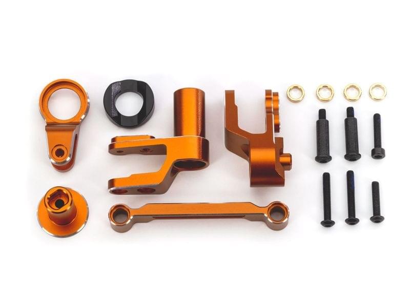 Renvoi de sauve-servo + sauve-servo anodisés orange – Maxx Slash 10246 - Breizh Modélisme.