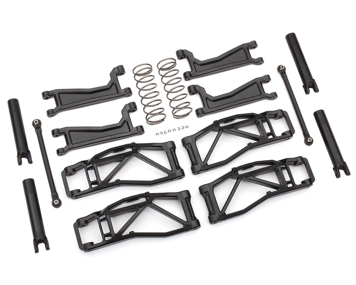 Set WideMaxx Traxxas 8995 Kit de suspension large noir - Breizh Modélisme.