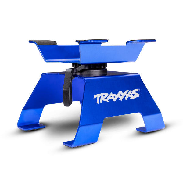 Stand pour voiture 1/10 et 1/8 bleu - Traxxas 8796 - Breizh Modélisme.