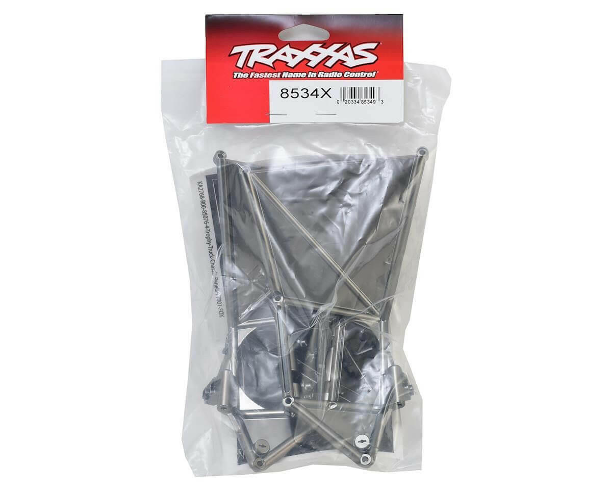 Support de triangle supérieur avant gauche et droit satin chrome - Traxxas 8534X - Breizh Modélisme.