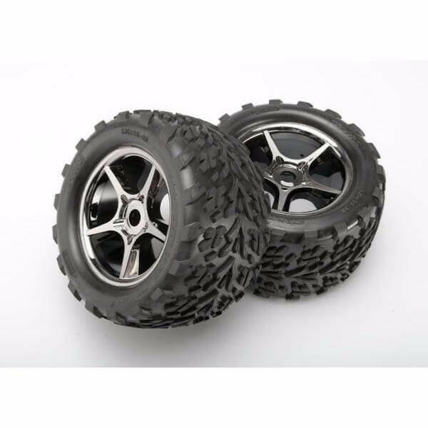 Traxxas 2 roues Av/Arr E REVO 1:10 Gemini Black 3.8 Chrome 5374X - Breizh Modélisme.