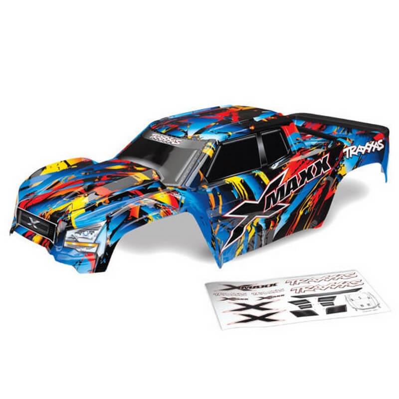 Traxxas 7711T Carrosserie XMaxx Rock n'Roll peinte et décorée - Breizh Modélisme.