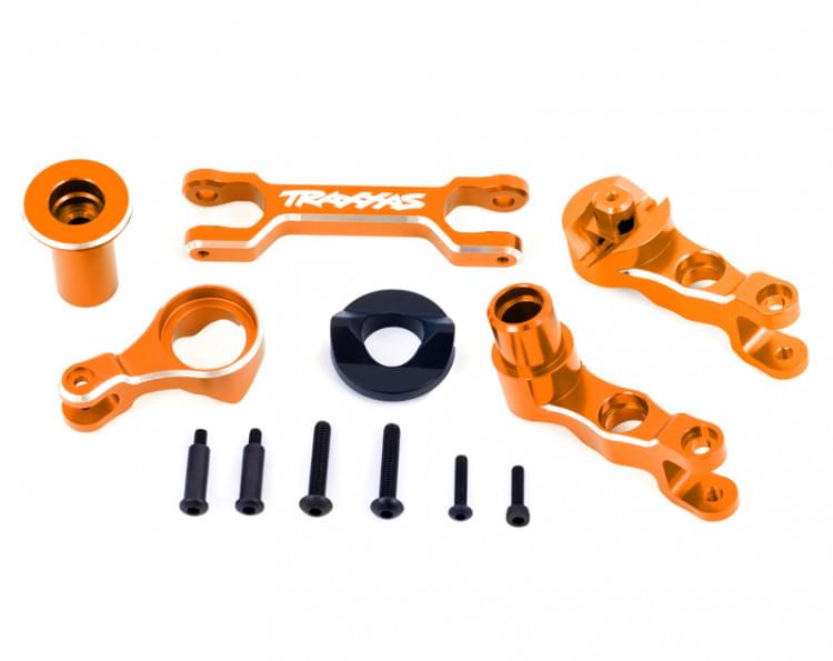 Traxxas 7746 Renvoi de servo en aluminium orange X-Maxx - Breizh Modélisme.