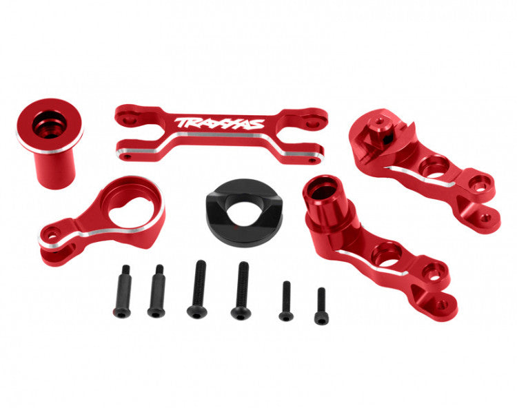 Traxxas 7746 Renvoi de servo en aluminium rouge X-Maxx - Breizh Modélisme.