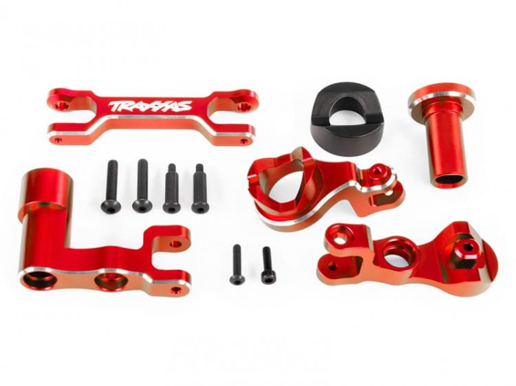 Traxxas 7843 Renvoi de servo en alu anodisé rouge - Breizh Modélisme.