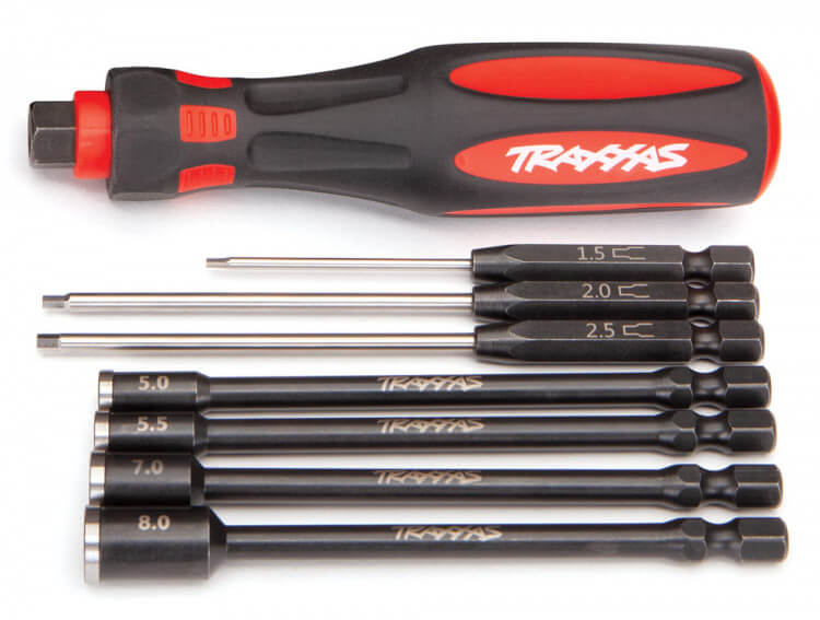 Traxxas 8712 Ensemble tournevis et 7 embouts - Breizh Modélisme.