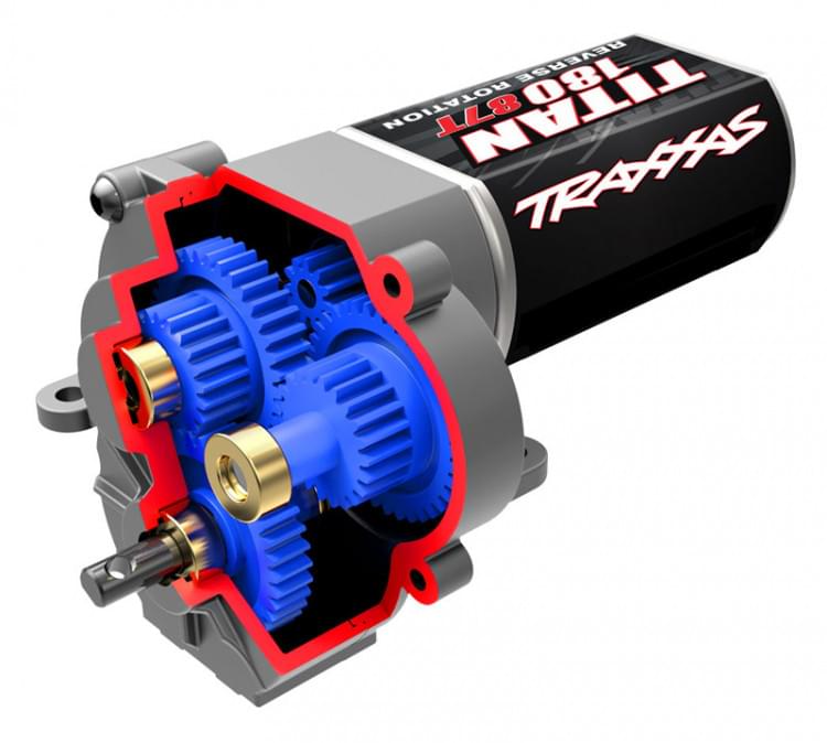Traxxas 9791X Transmission Complete + Moteur - Grande Vitesse 9.7 : 1 - Trx-4m - Breizh Modélisme.
