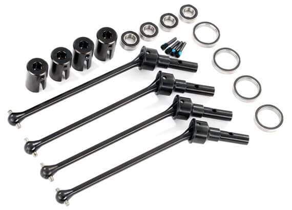 Traxxas Set WideMaxx 8996X Lot de 4 Cardans de roues acier assemblés Large AV/AR - Breizh Modélisme.