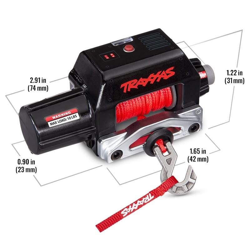 Treuil avec télécommande Traxxas 8855 pour TRX4 / TRX6 / Bronco 2021 - Breizh Modélisme.