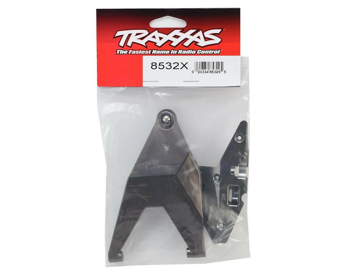 Triangles de suspension inférieurs droit satin chrome - Traxxas 8532X - Breizh Modélisme.