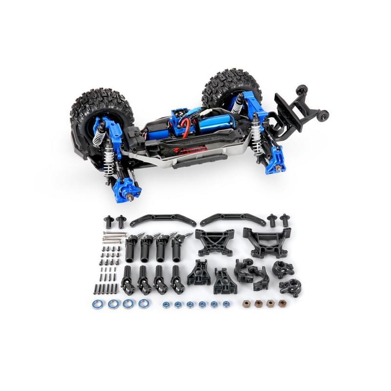 Upgrade kit de transmission renforcé Bleu – Hoss/Slash/Rustler 4X4 - Traxxas 9080X - Breizh Modélisme.