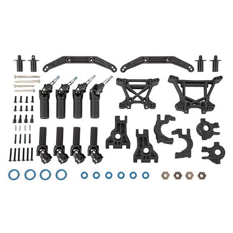 Upgrade kit de transmission renforcé Noir – Hoss/Slash/Rustler 4X4 - Traxxas 9080 - Breizh Modélisme.