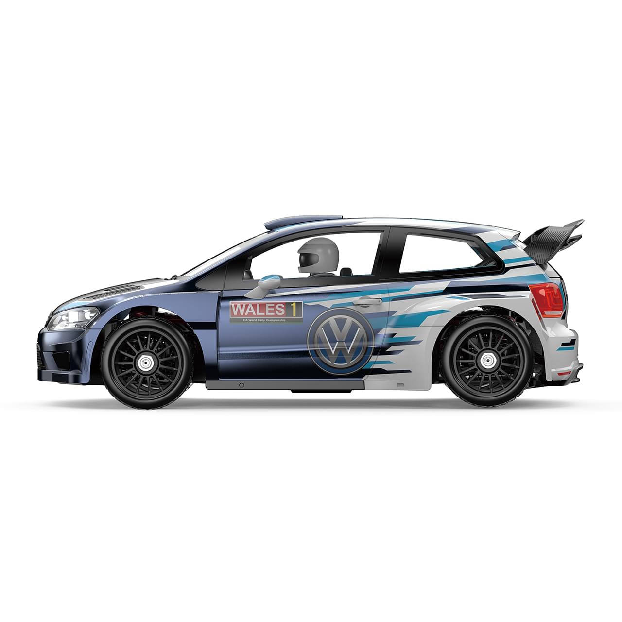 Voiture de rallye Volkswagen Polo R WRC 4WD MJX Hyper GO 7304 1/7