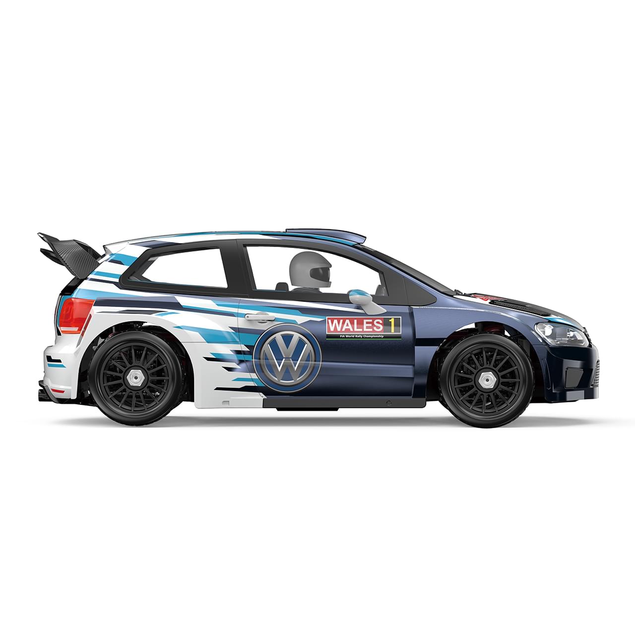 Voiture de rallye Volkswagen Polo R WRC 4WD MJX Hyper GO 7304 1/7