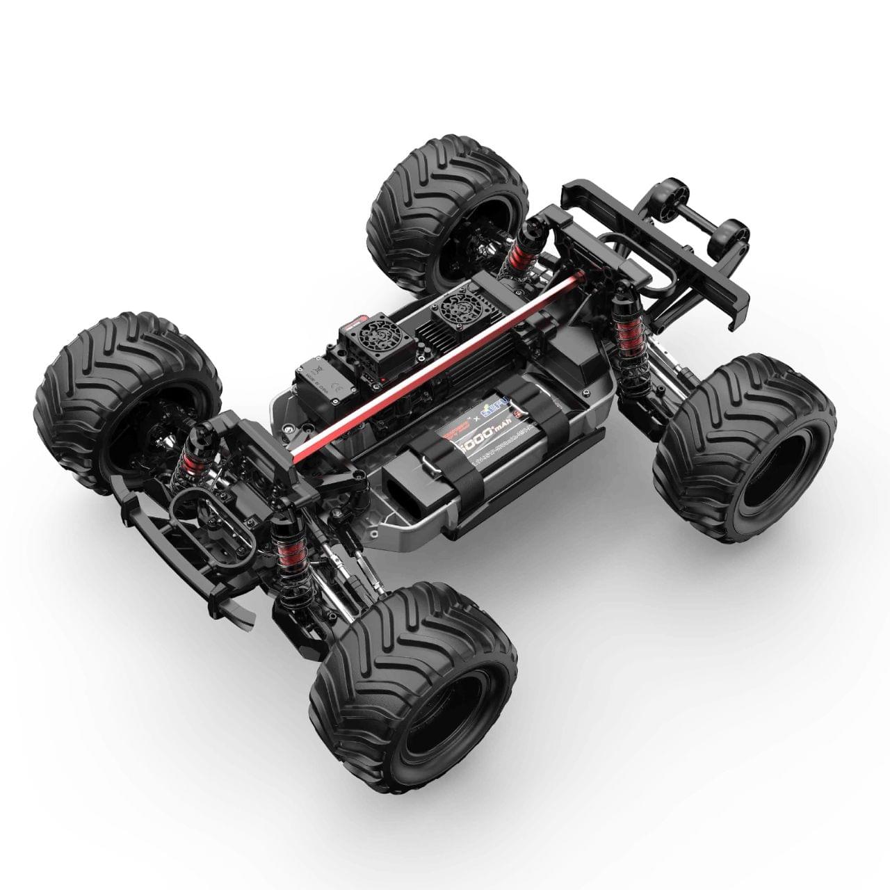 Monster truck brushless 4WD RTR MJX Hyper GO 10210 rouge 1/10