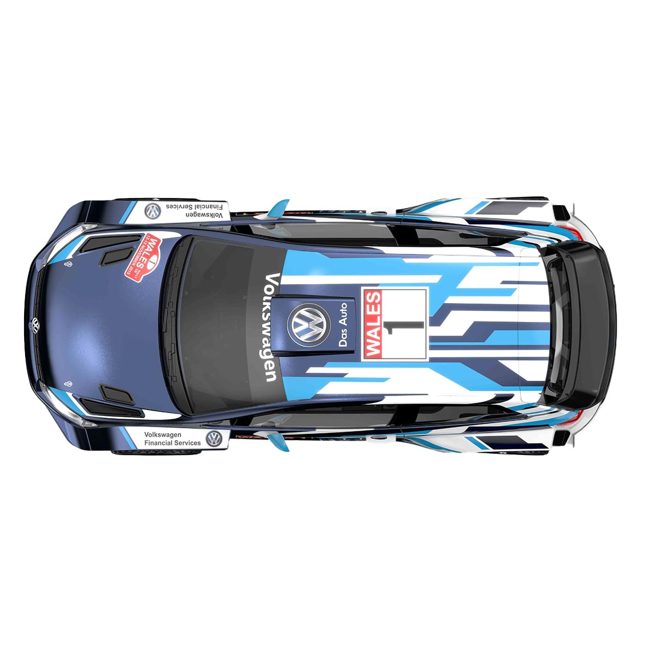 Voiture de rallye Volkswagen Polo R WRC 4WD MJX Hyper GO 10304 1/10