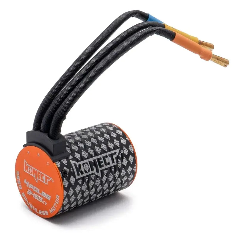 Moteur Brushless 1/10 taille 3650 3400kv - KN-3650SL-3400 - Breizh Modélisme.
