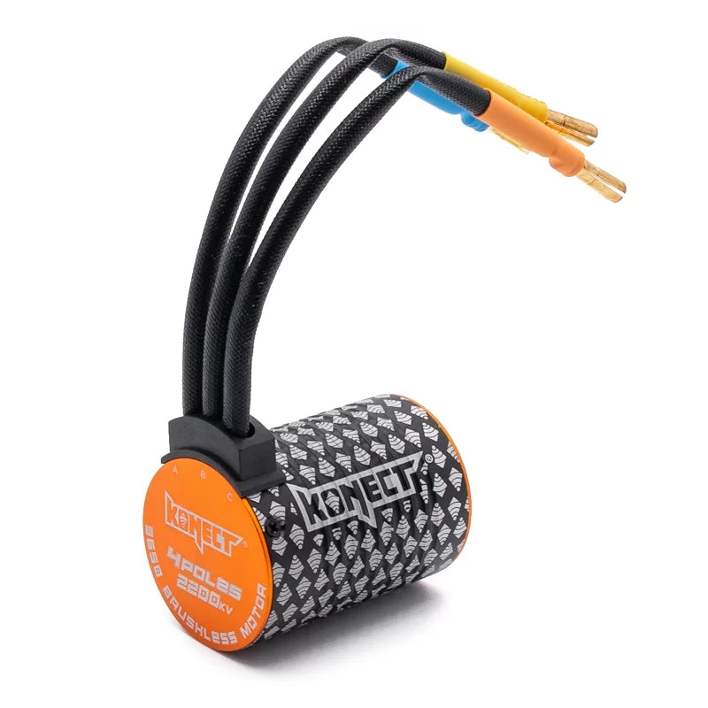 Moteur Brushless 1/10 taille 3650 3800kv - KN-3650SL-3800 - Breizh Modélisme.