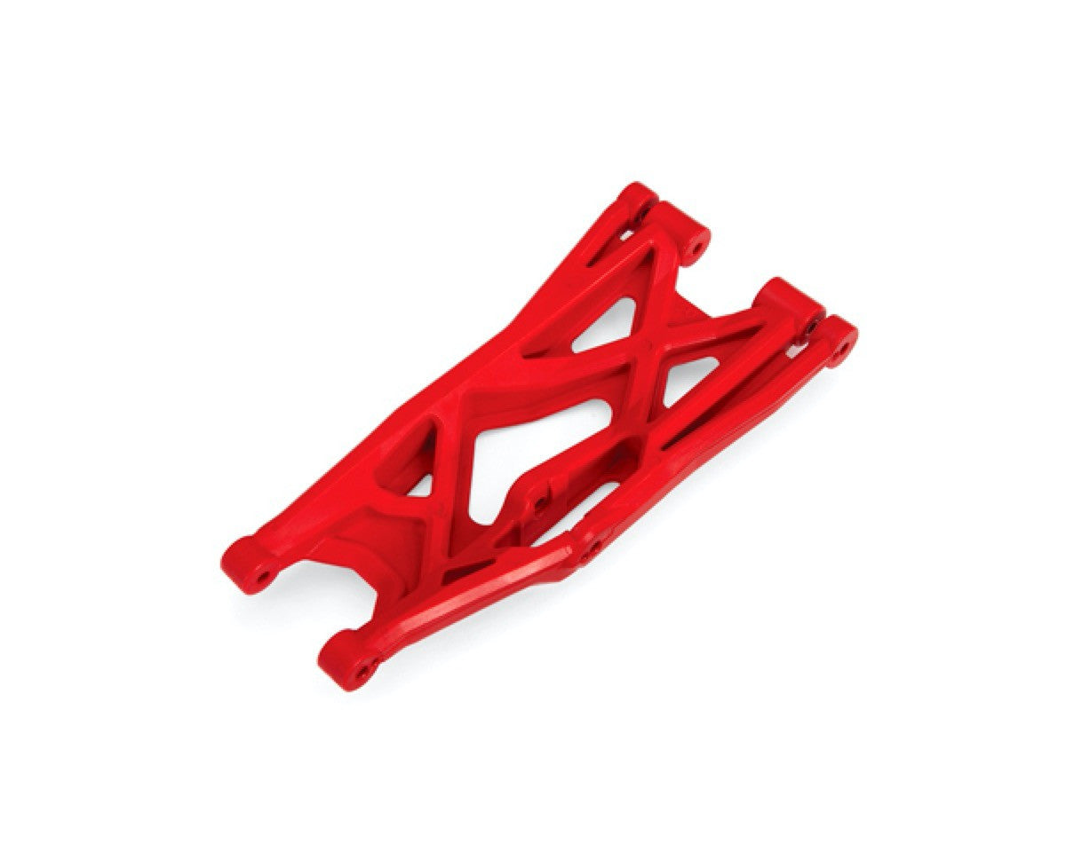 1 Triangle de suspension inférieur droit renforcés XMaxx - Traxxas 7830R Rouge - Breizh Modélisme.