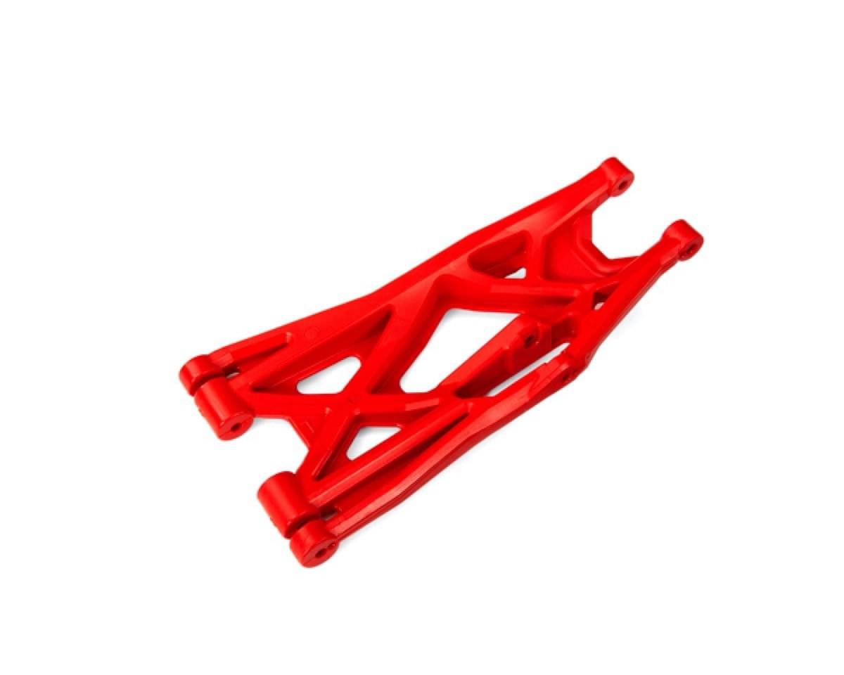 1 Triangle de suspension inférieurs gauche renforcés XMaxx - Traxxas 7831R Rouge - Breizh Modélisme.