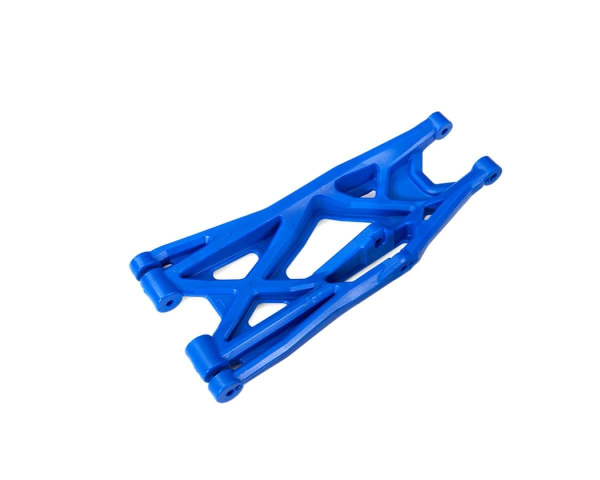 1 Triangle de suspension inférieurs gauche renforcés XMaxx - Traxxas 7831X Bleu - Breizh Modélisme.