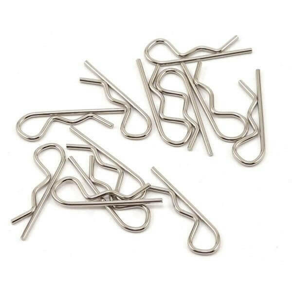 12 Clips de carrosserie 1/10 à 1/16 taille Long. 20mm - Traxxas 1834 - Breizh Modélisme.