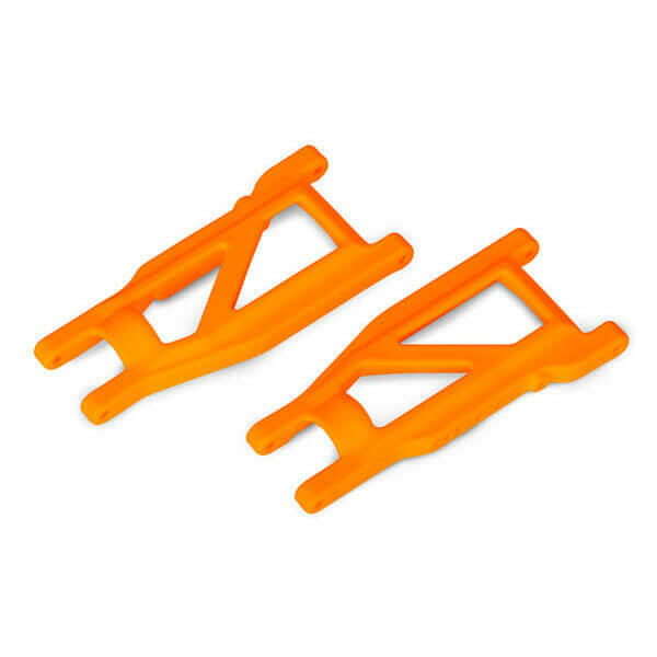 2 Triangles de suspension avant et arrière orange renforcés - Traxxas 3655-ORNG - Breizh Modélisme.