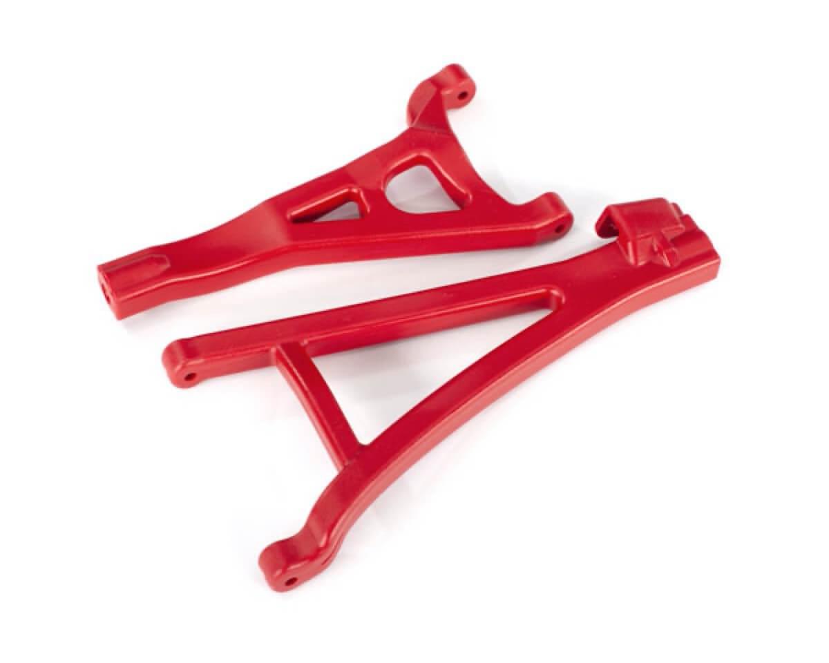 2 Triangles de suspension Avant gauche renforcés - Traxxas 8632R - Rouge - Breizh Modélisme.