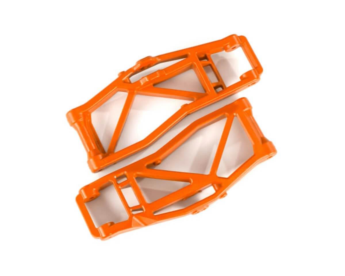 2 Triangles de suspension inférieur Traxxas 8999T WideMaxx orange - Breizh Modélisme.